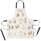 Edible Flowers Print Apron