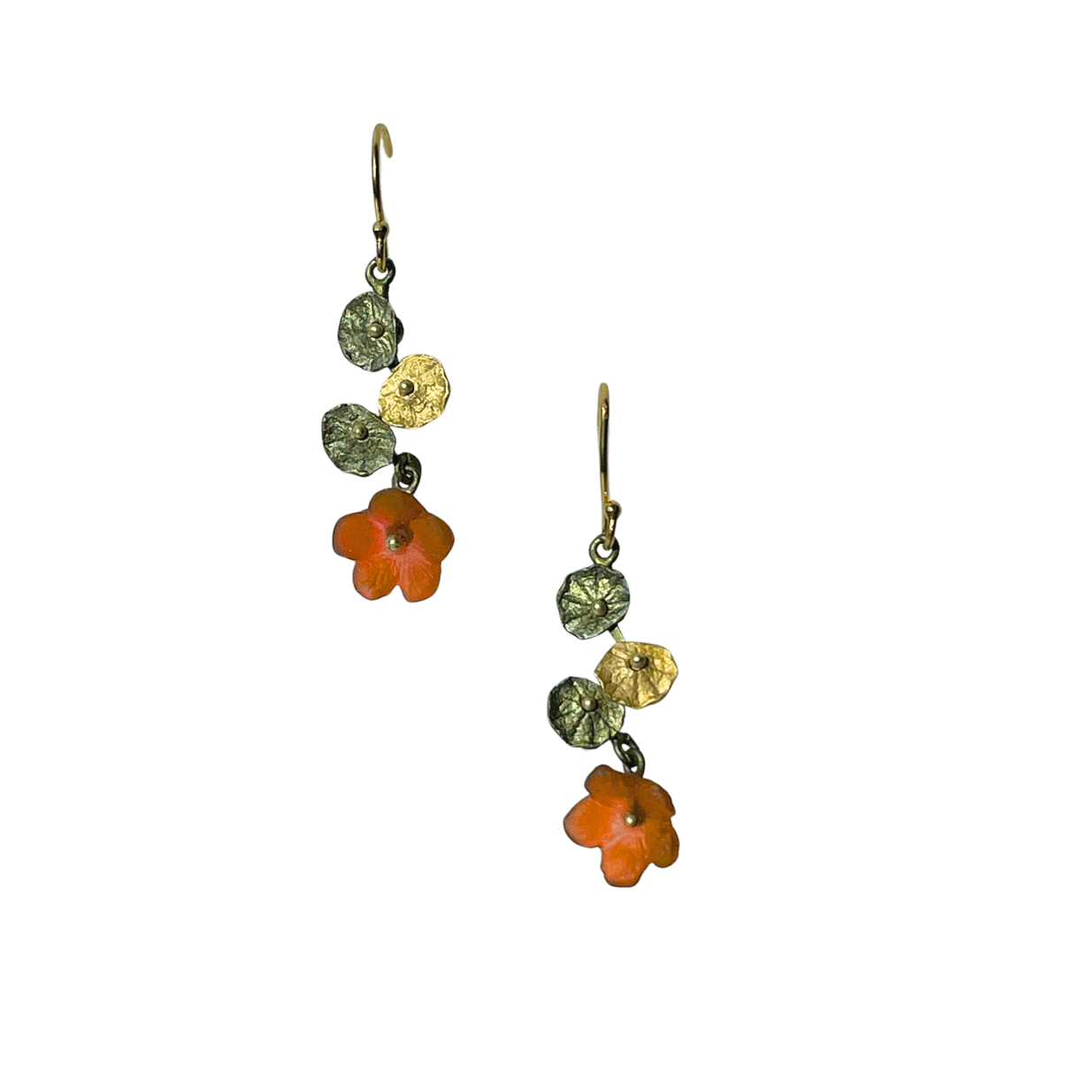 Nasturtium Single Drop Earrings