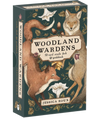A box of 'Woodland Wardens' 52-card oracle deck and guidebook by Jessica Roux with fox illustrations on the box's cover.