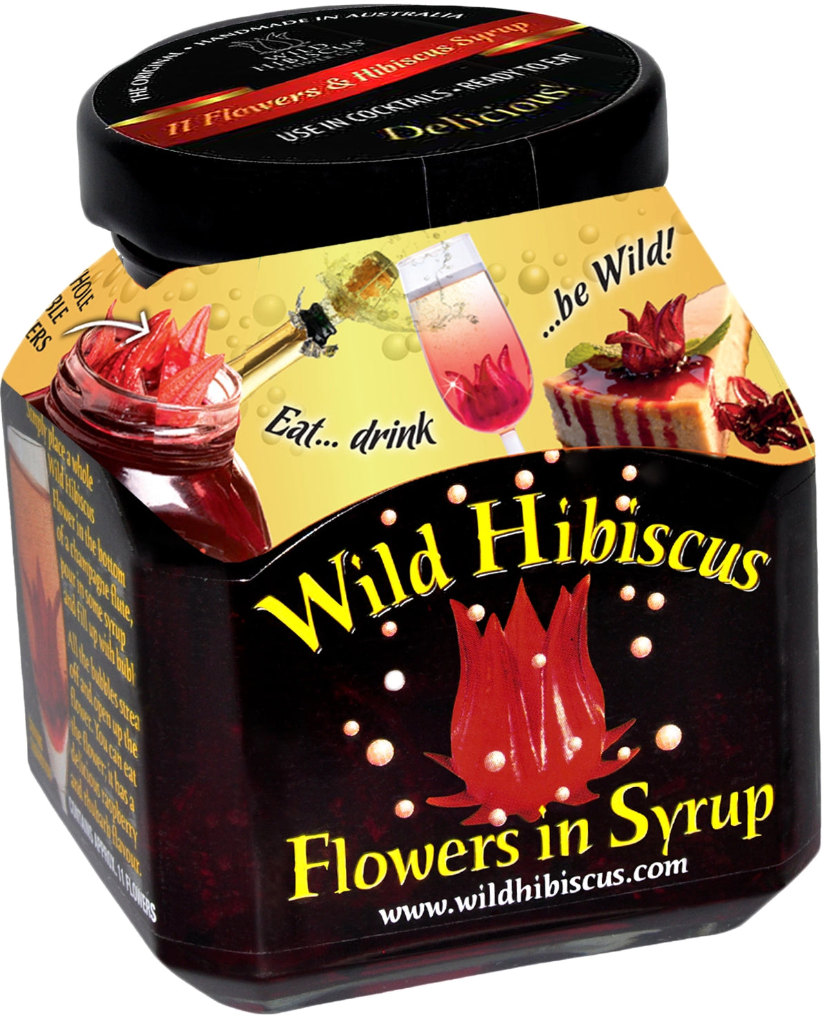 Wild Hibiscus Flowers in Syrup