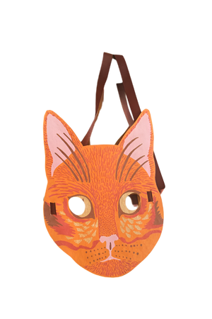 Cat Mask Greeting Card