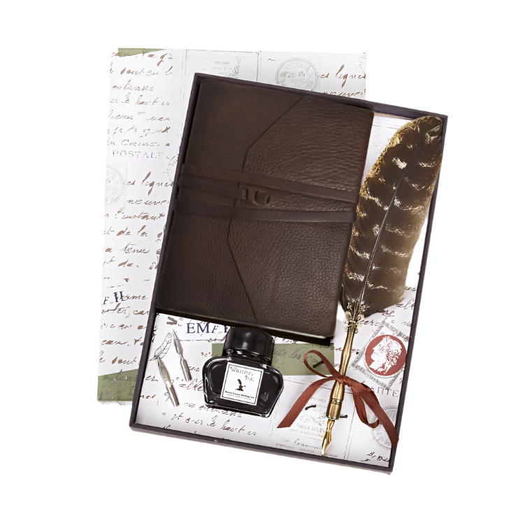 Leather Journal Writing Set