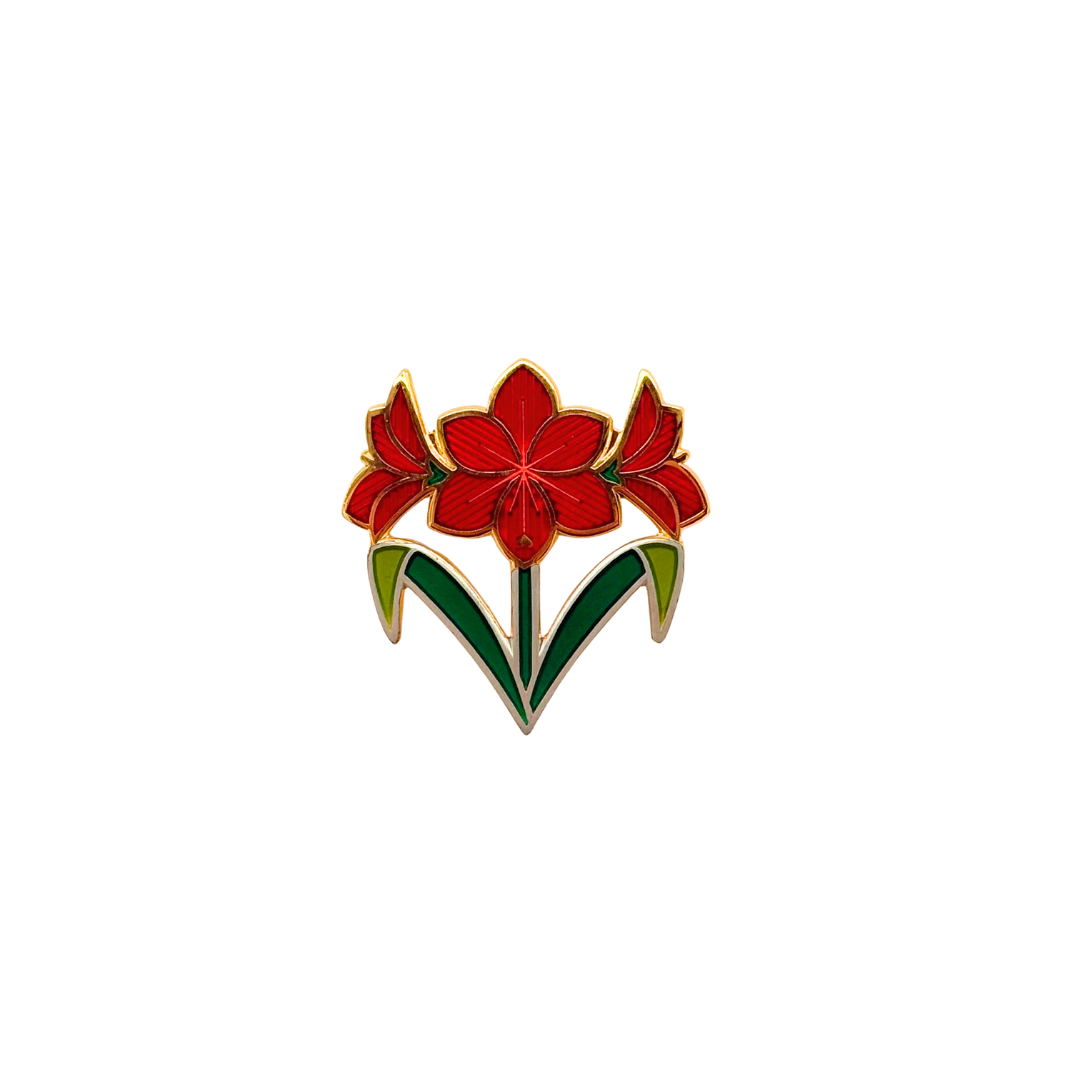 Amaryllis Enamel Pin