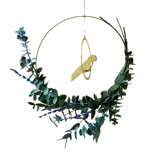 Brass Bird Hanging Mobile