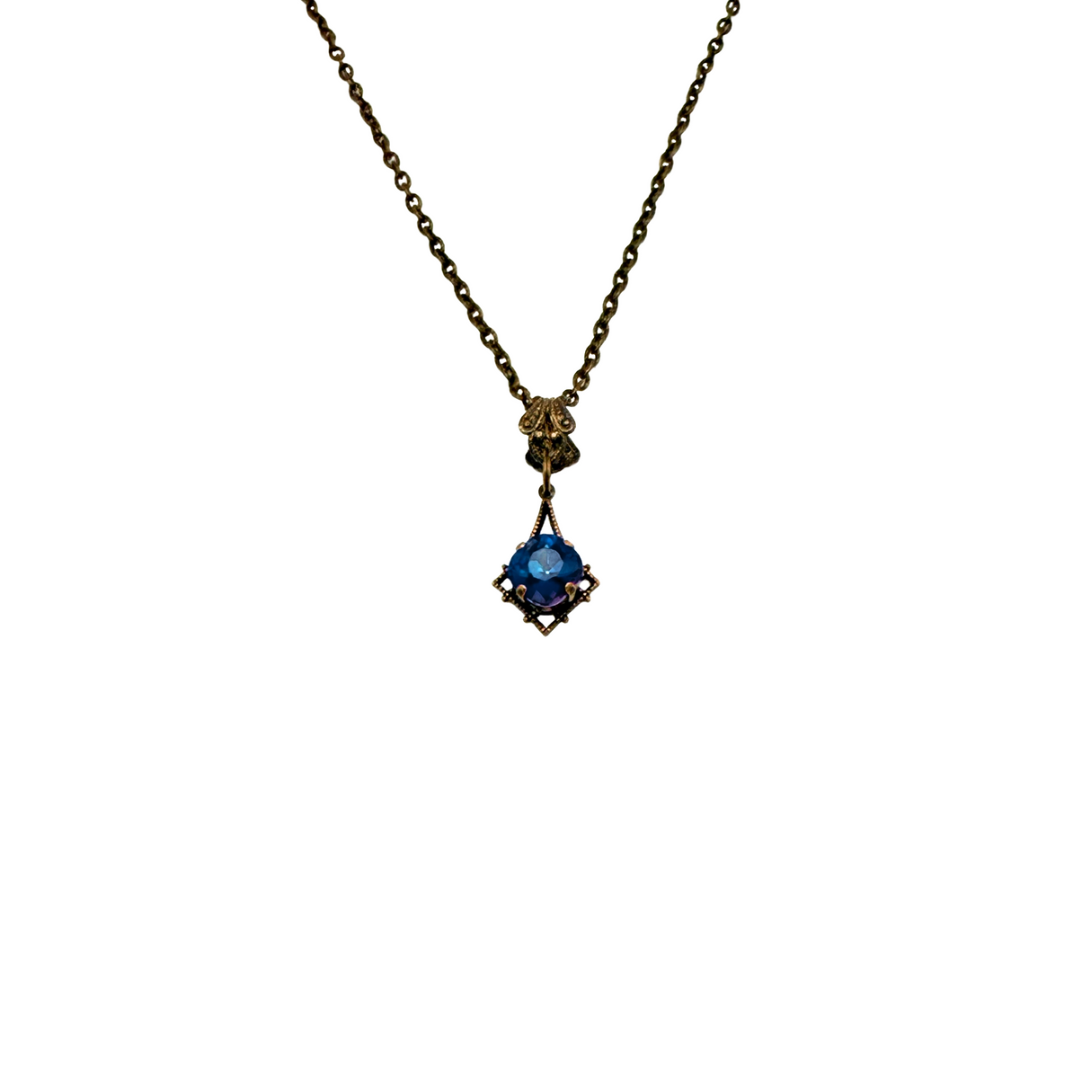 Bermuda Blue Crystal Necklace