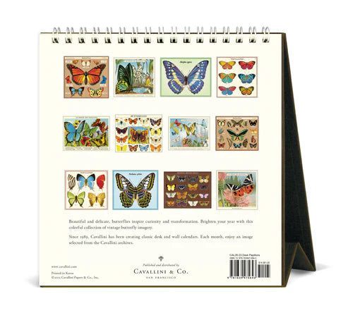 2026 Papillons Desk Calendar
