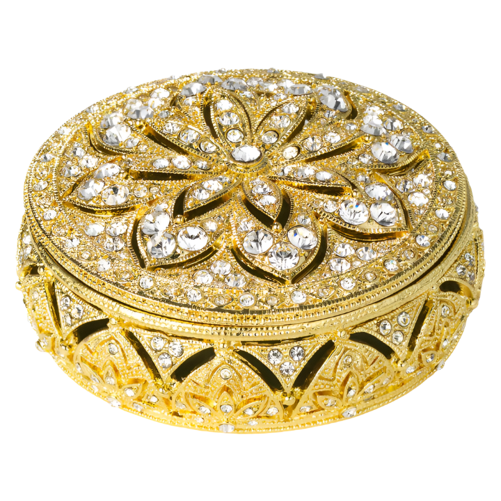 Gold Windsor Round Box