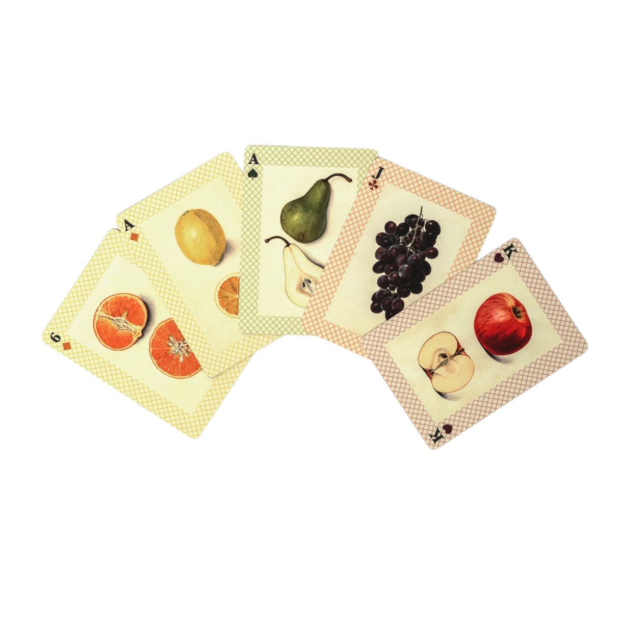 Watercolor Fruits Single Playing Card Deck