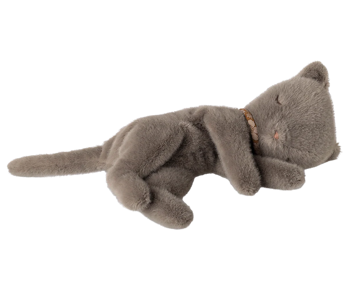 Sleeping Grey Kitten Plush