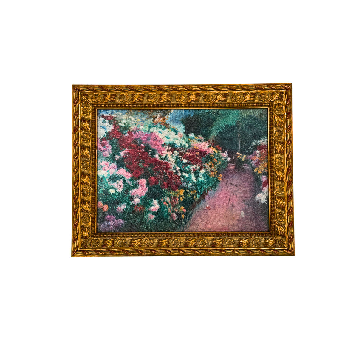 Chrysanthemums Framed Postcard