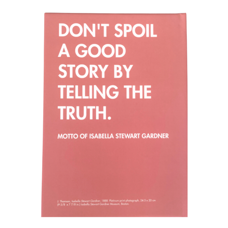 Isabella Quote Journal: "Don't Spoil A Good Story"