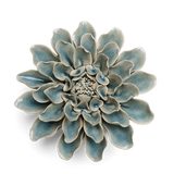 Blue Aphrodite Dahlia Ceramic Flower