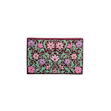 Eggplant Floral Silk Clutch