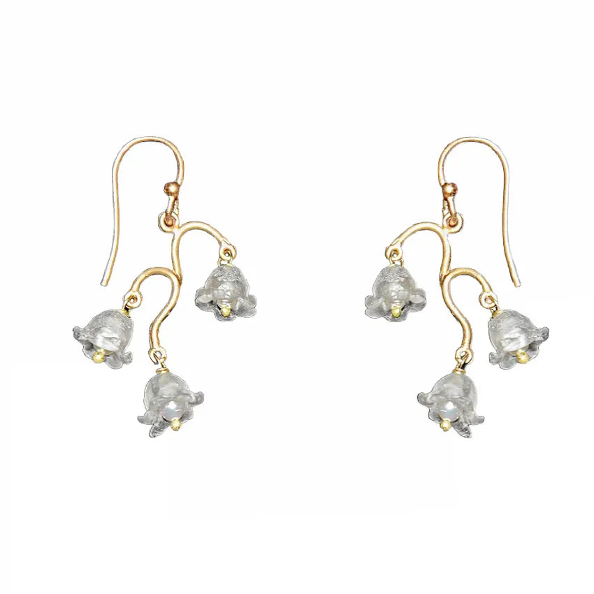 Lily of the Valley Dainty Drop Earrings