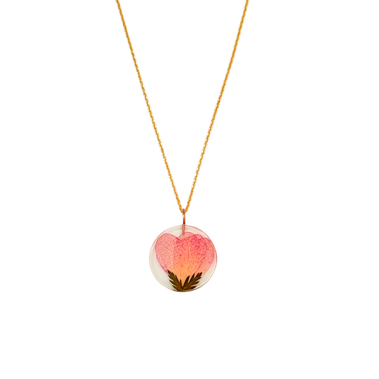 Rose Petals Full Moon Necklace