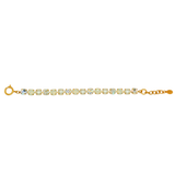 Gold & Pearl Champagne Crystal Bracelet