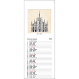 Architettura Italiana 2025 Long Calendar