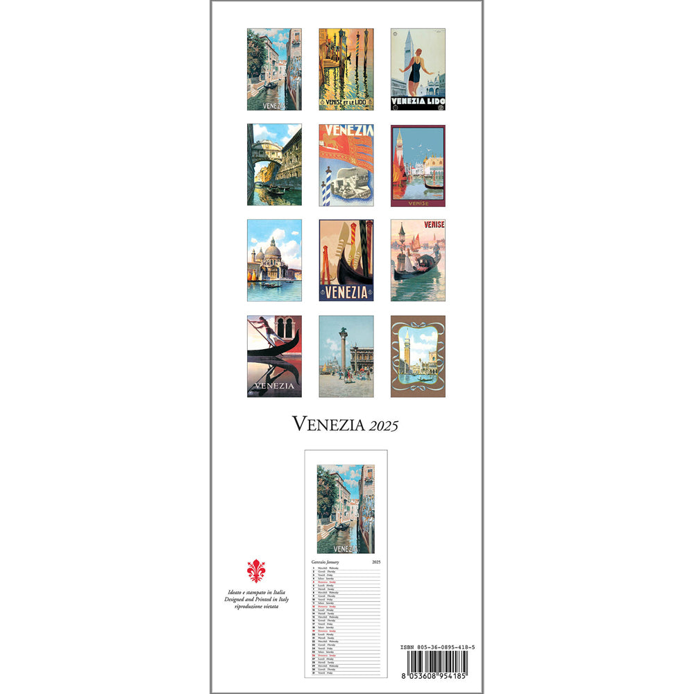 Venezia 2025 Long Calendar