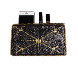 Black & Gold Ayizan Haitian Beaded Clutch