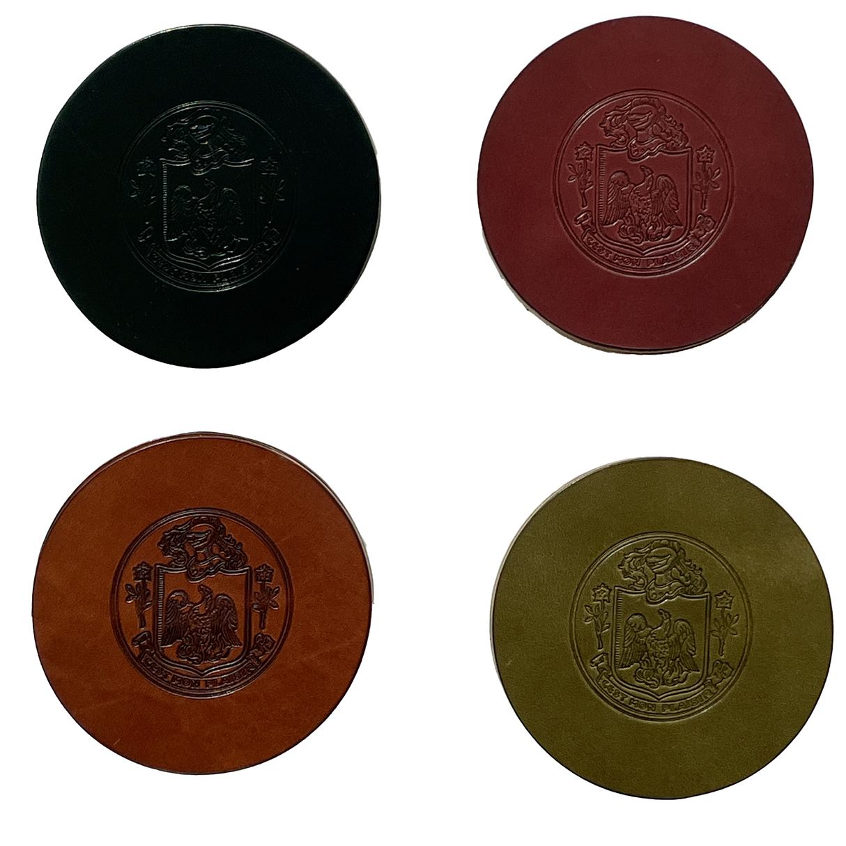 Todder x Museum Crest Leather Coaster Set