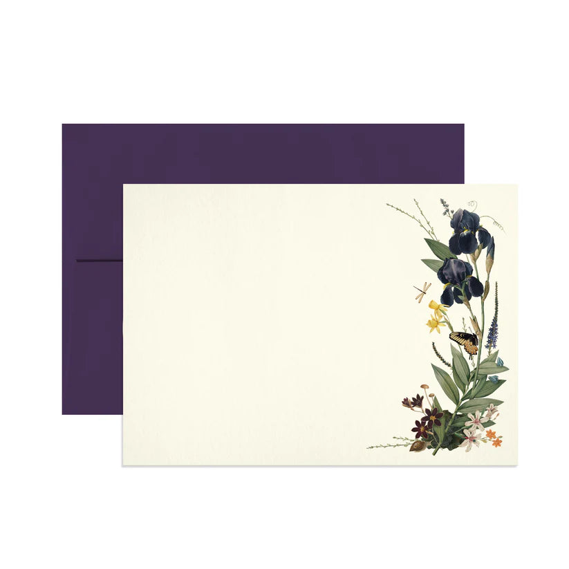 Iris Garden Stationery Set
