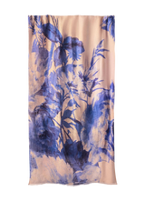 Linen Blue Blooms Scarf