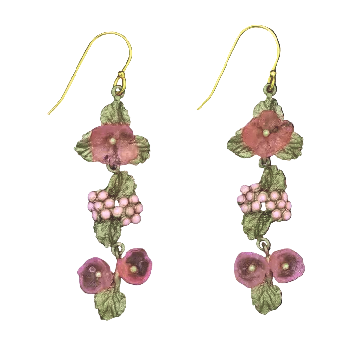 Lantana Dangle Wire Earrings