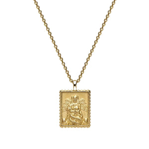 Gold Lilith Tablet Necklace