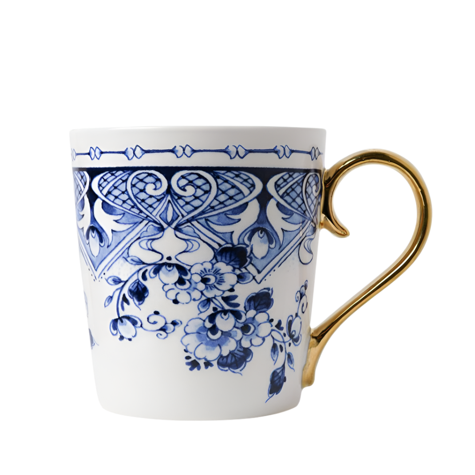 Gold Majolica Mug