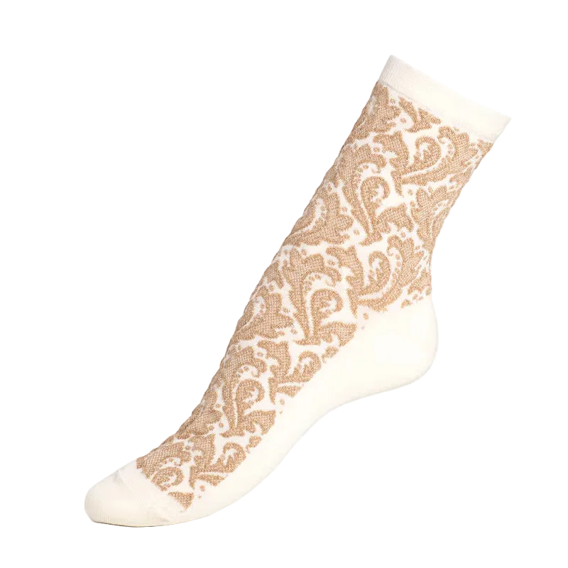 La Volute Gold Socks