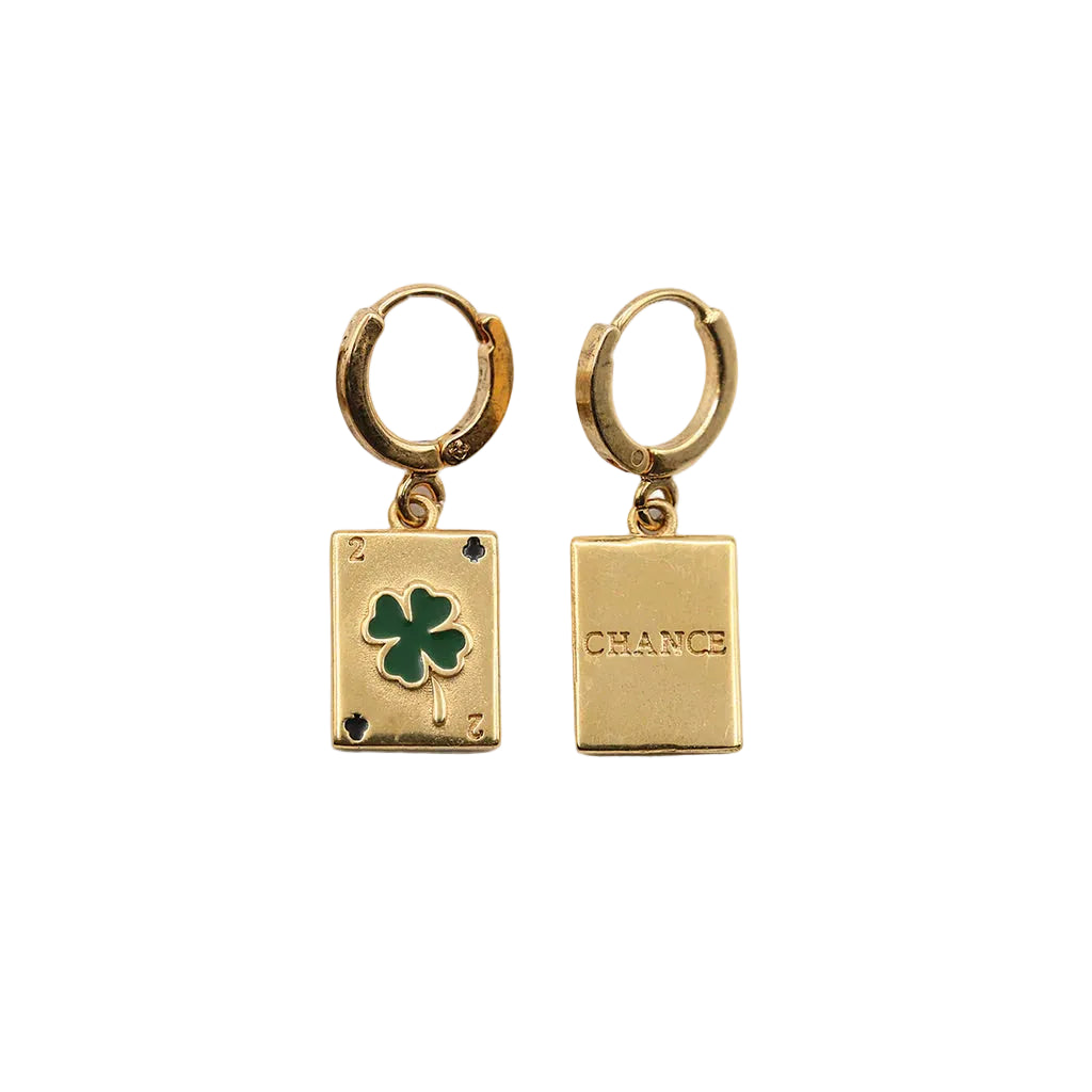 Sacha Mini Carte Clover Earrings
