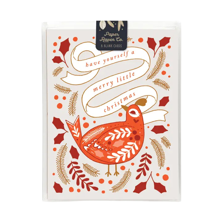 Merry Bird Holiday Notecard Set
