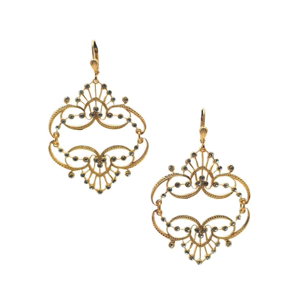 Mirrored Tiara Earrings