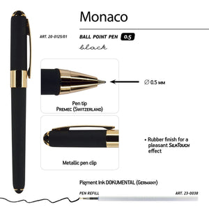 Monaco Black Ballpoint Pen