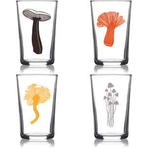 Mushroom Collins Glasses Set