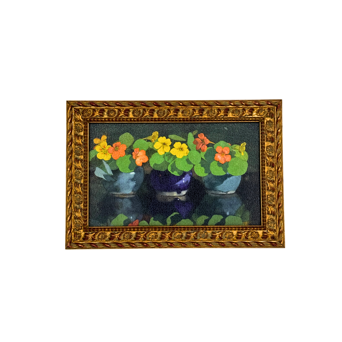 Voerman's Nasturtiums Framed Postcard