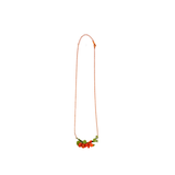 Crochet Nasturtium Bloom Cluster Necklace