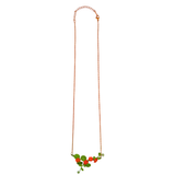 Crochet Nasturtium Trailing Vine Necklace