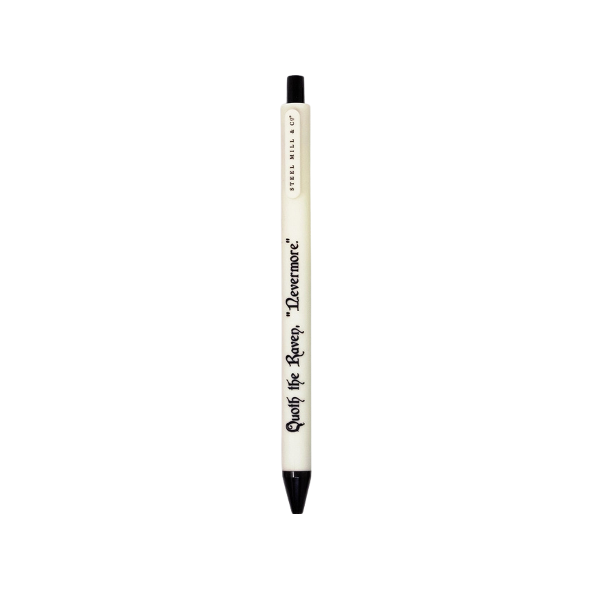 The Raven Quote: "Nevermore" Gel Pen