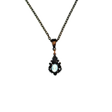Petite Blue Cameo Pendant Necklace