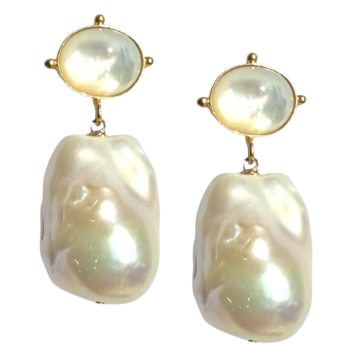 Baroque Pearl Drop Earrings
