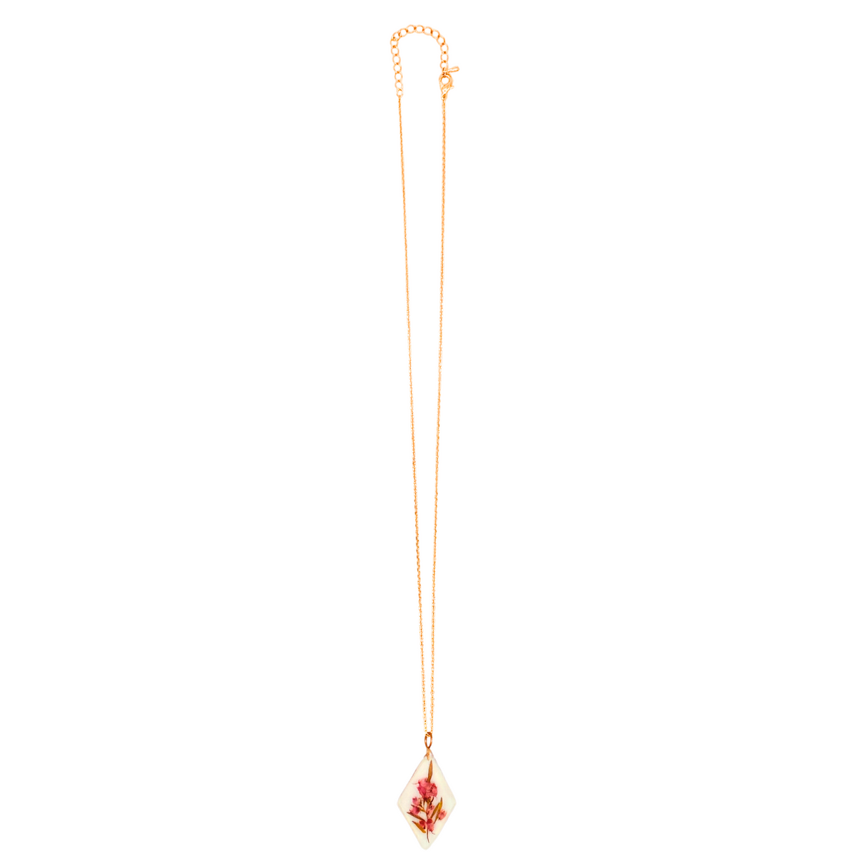 Pink Camellias Diamond Necklace