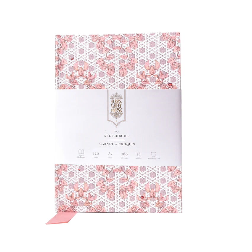 Enveloped in Pink Rattan Sketchbook