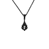 Petite Black & Ivory Cameo Pendant
