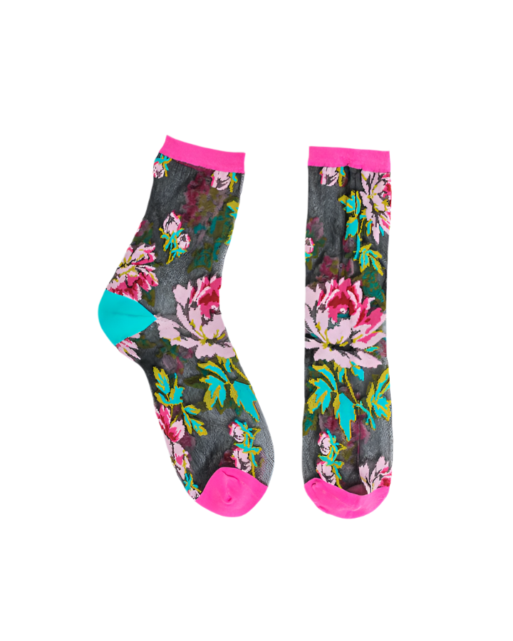 English Rose Sheer Ankle Socks
