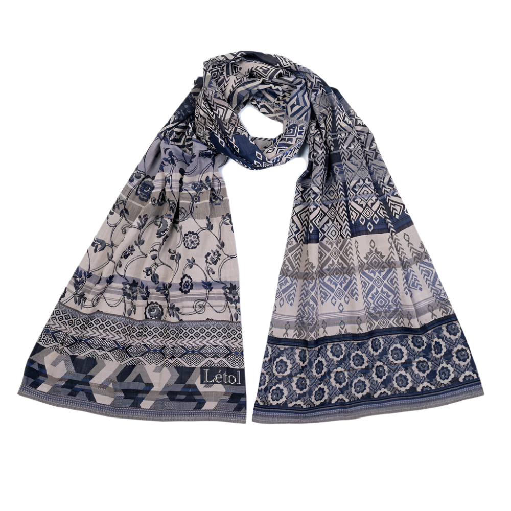 Solveig Nuit Blue Scarf