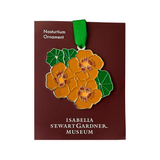 Nasturtium Enamel Ornament