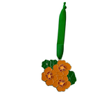 Nasturtium Enamel Ornament