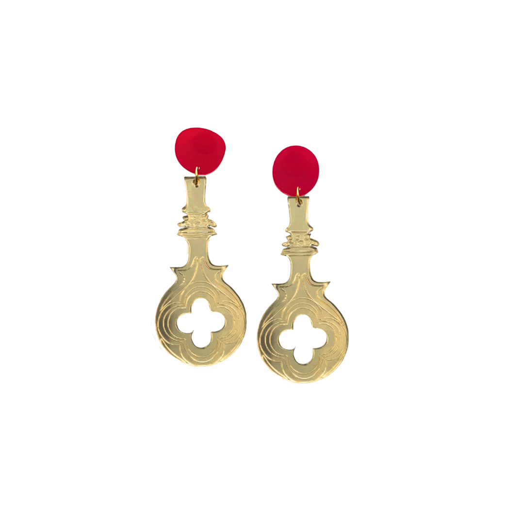 Oro Red Sunset Ca' D' Oro Earrings