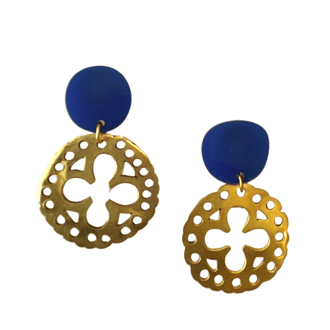 Blue Rosone Earrings